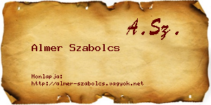 Almer Szabolcs névjegykártya